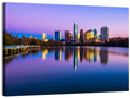 Austin Skyline Reflection at Twilight Wall Art