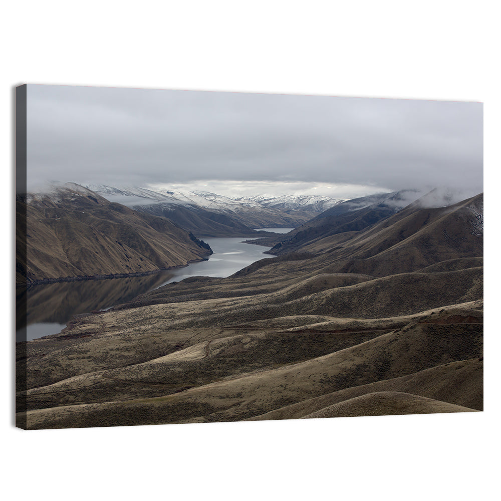 Snow-dusted Snake River Canyon Wall Art