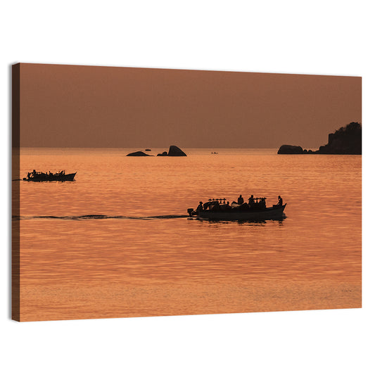 Lake Malawi Sailing Boats Wall Art