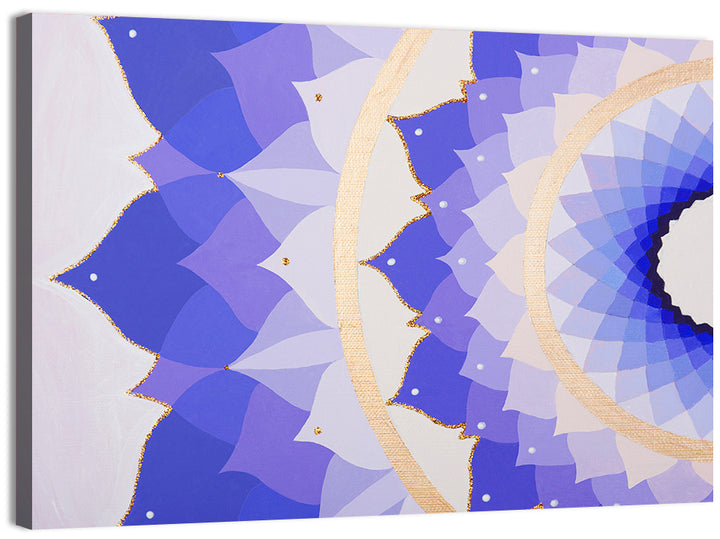 Sahasrara Chakra Lotus Mandala Wall Art
