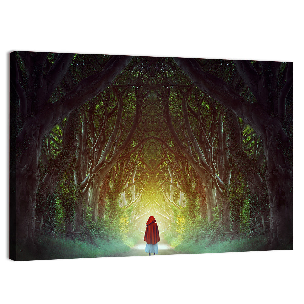 Dark Hedges Pathway Wall Art, canvas print, landscape