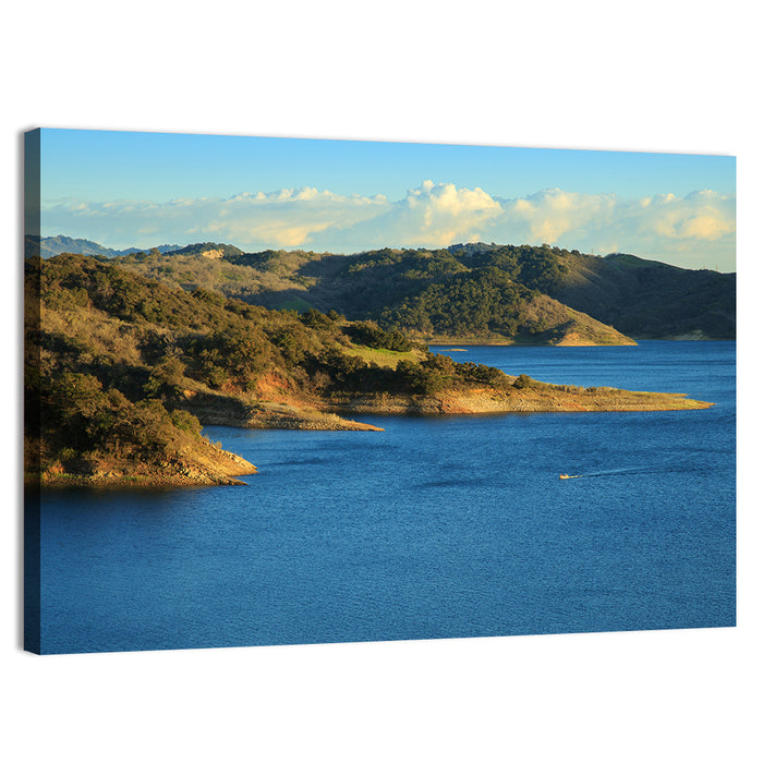 Lake Casitas Golden Hour Wall Art as a canvas print
