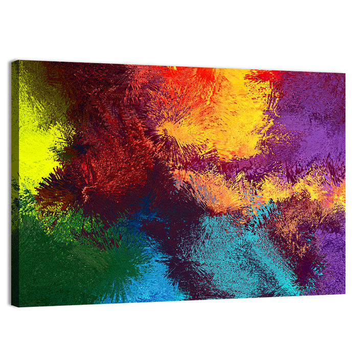 Sparkling Color Fields Wall Art as a canvas print