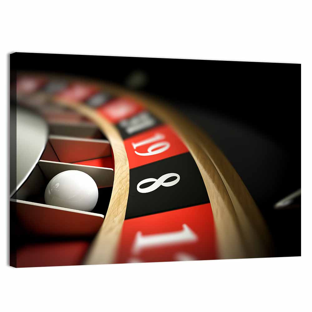 Roulette Ball Closeup Wall Art