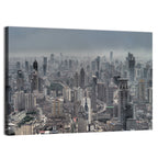 Shanghai Layered Skyline Wall Art