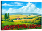 Tuscan Poppy Field Wall Art