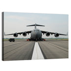 C-130 on Runway Wall Art
