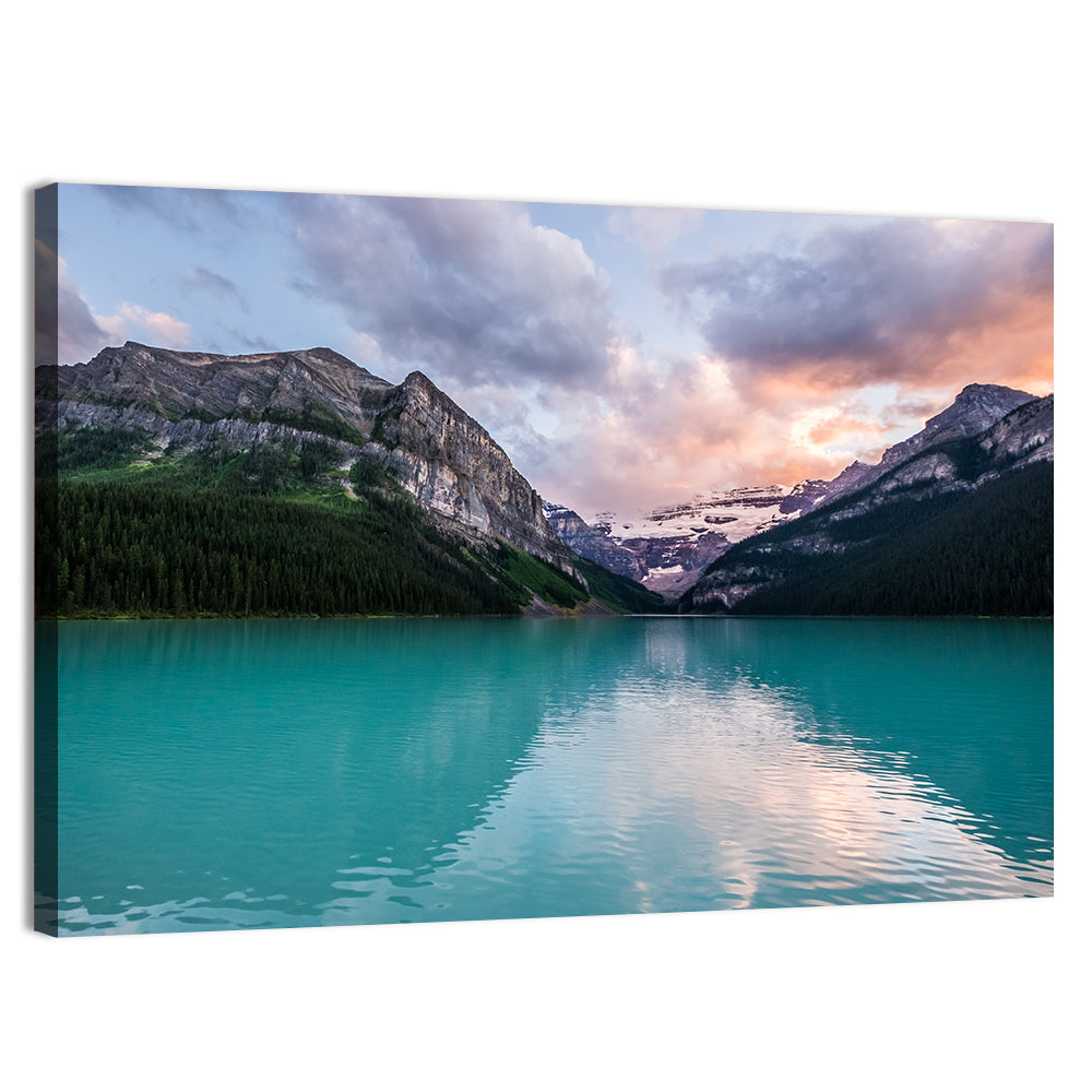 Turquoise Sunset at Lake Louise Wall Art