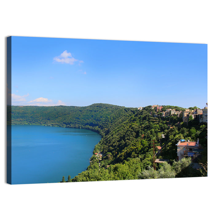 Lake Albano, Castel Gandolfo Wall Art as a canvas print