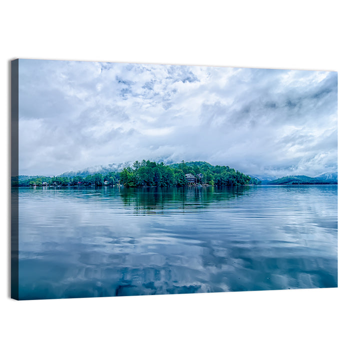 Lake Santeetlah Reflection Wall Art as a canvas print