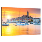 Rovinj Harbor at Sunset Wall Art
