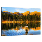 Sunrise Fishing at Sprague Lake Wall Art