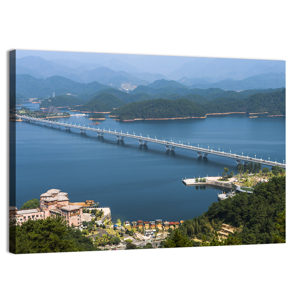 Qiandao Lake Bridge View Wall Art