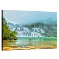 Ban Gioc Waterfalls Misty Morning Wall Art