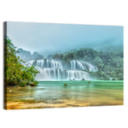Ban Gioc Waterfalls Misty Morning Wall Art