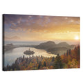 Autumn Morning at Lake Bled Wall Art