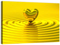 Golden Heart Ripples Wall Art
