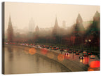 Foggy Moscow Kremlin at Dusk Wall Art