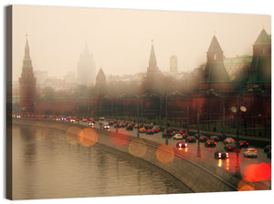Foggy Kremlin Moscow Wall Art