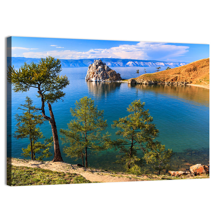 Shamanka Rock, Lake Baikal Wall Art as a canvas print