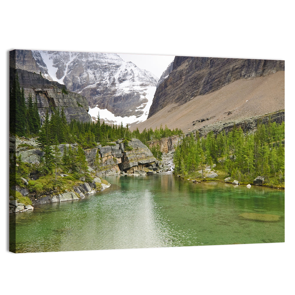 Lake Oesa Alpine View Wall Art, canvas print, landscape