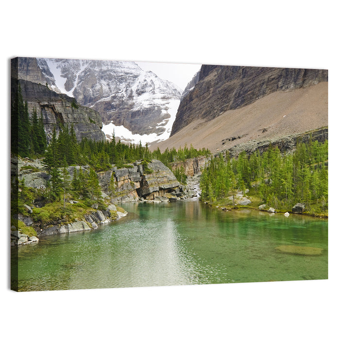 Lake Oesa Alpine View Wall Art as a canvas print