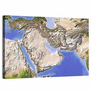 Arabian Peninsula from Space Wall Art