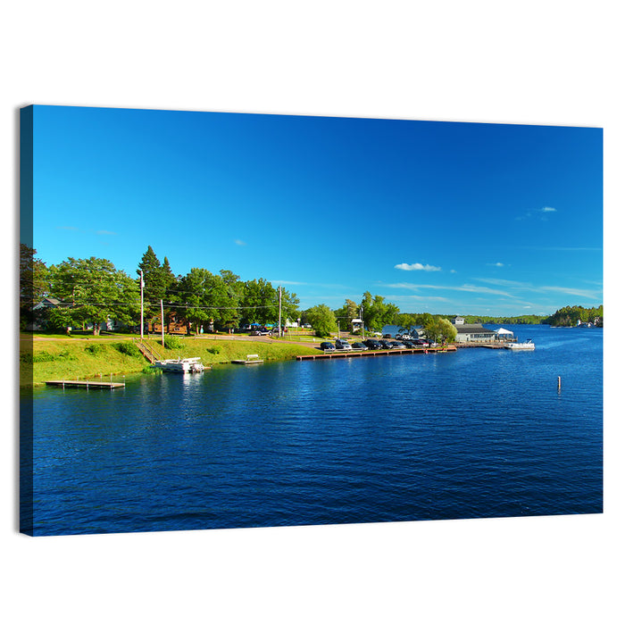 Lake Minocqua Wall Art as a canvas print