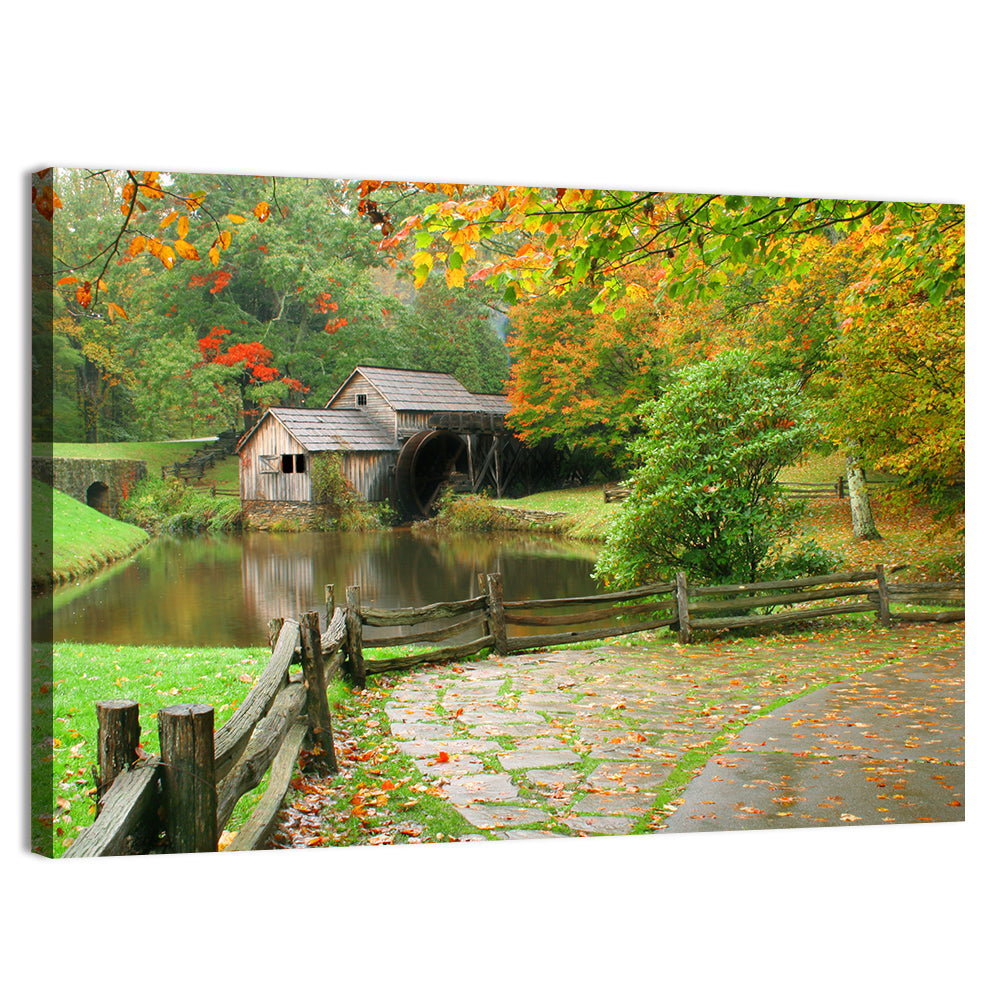Mabrys Mill Wall Art, canvas print, landscape