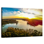 Lake Wylie Golden Sunset Wall Art