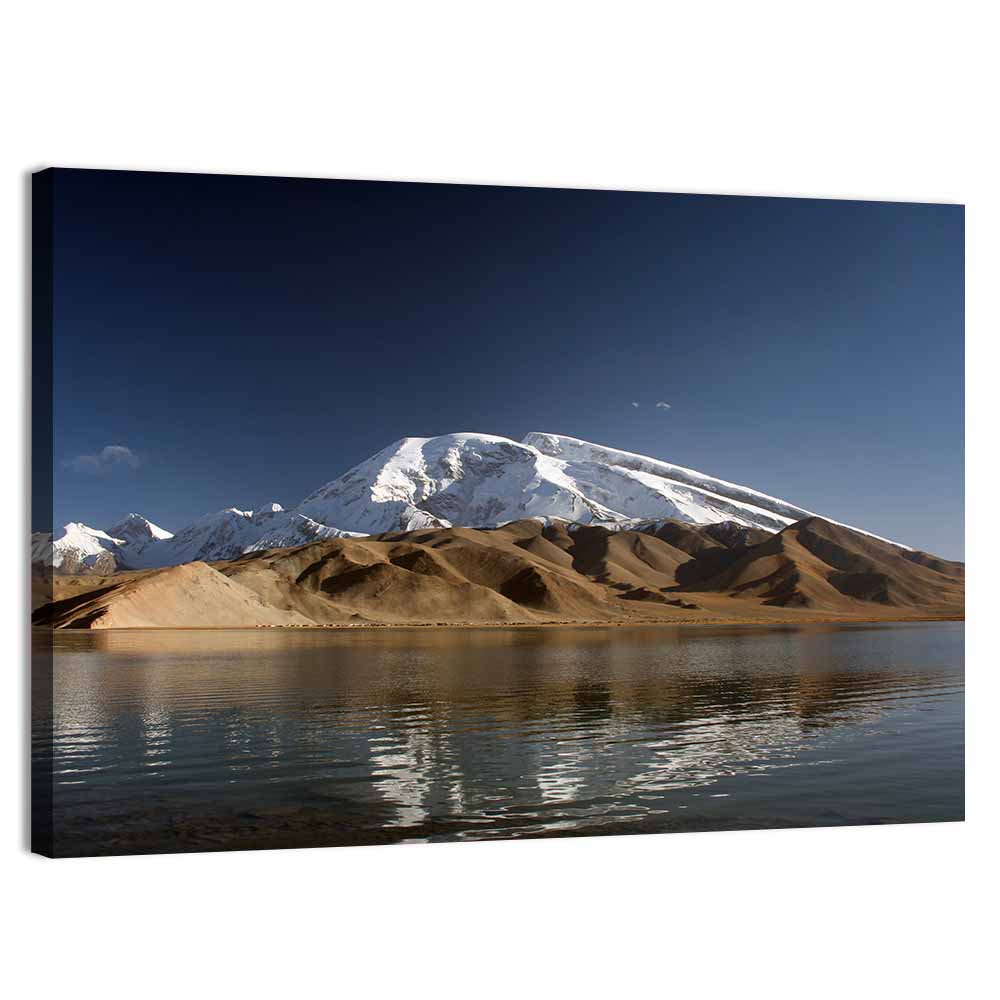 Karakul Lake Reflection Wall Art, canvas print, landscape