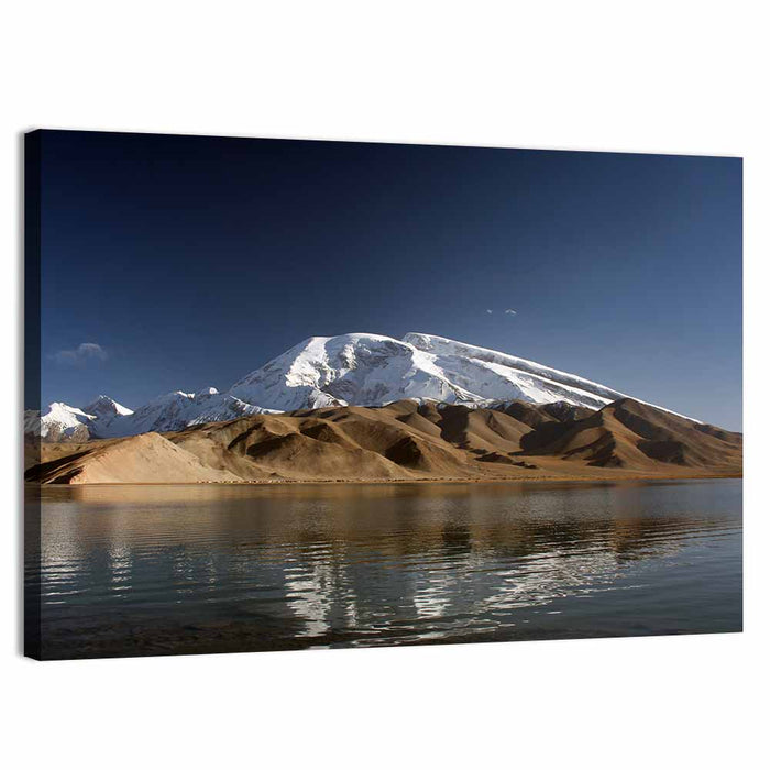 Karakul Lake Reflection Wall Art as a canvas print