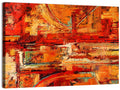 Vibrant Impasto Color Blocks Wall Art