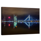 Vanšu Bridge Night Skyline Wall Art