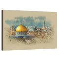 Dome of the Rock Watercolor Study Wall Art