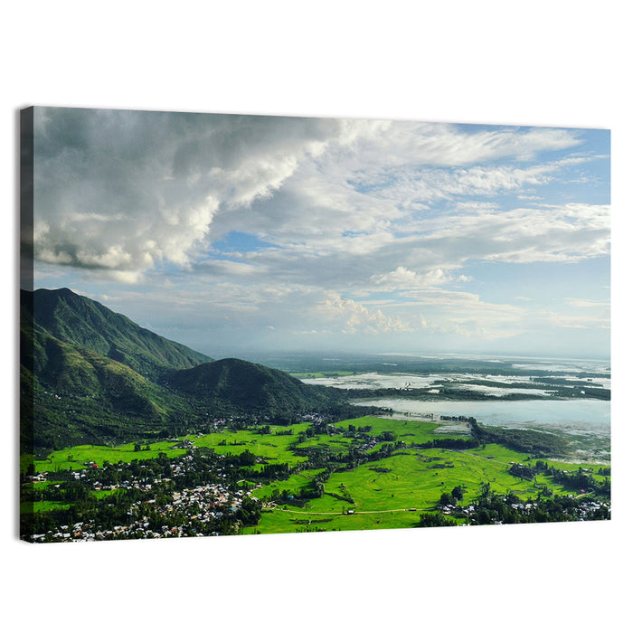 Wular Lake Wall Art as a canvas print