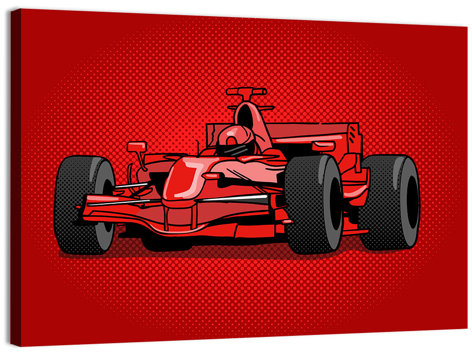 Sport Race Car Illustration Wall Art