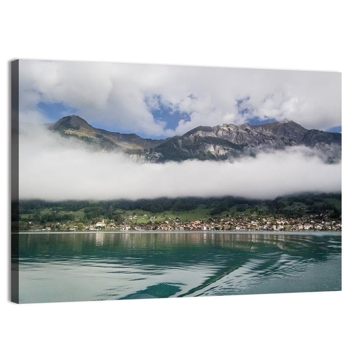 Lake Brienz Reflection Wall Art as a canvas print