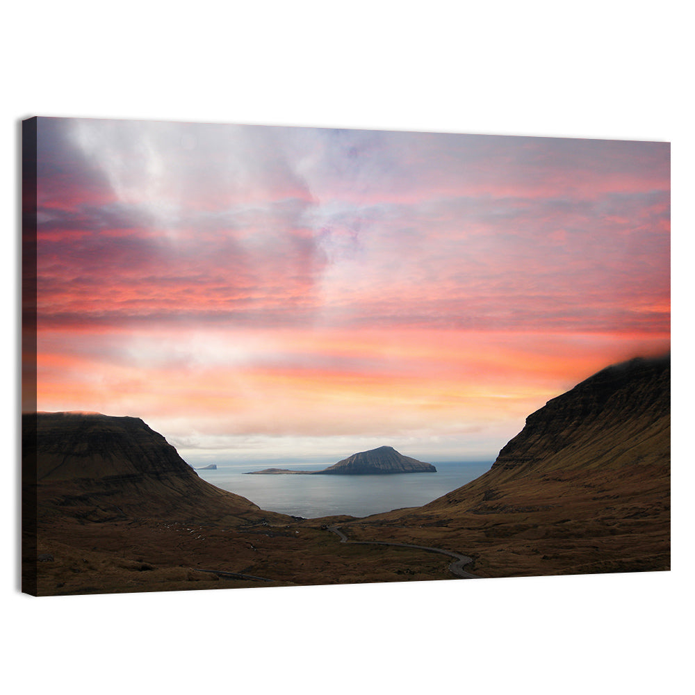 Klakkur Dusk Over Kalsoy Wall Art