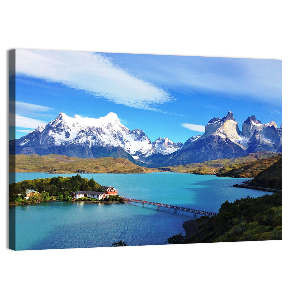 Pehoé Lake, Torres Del Paine Wall Art, canvas print, landscape