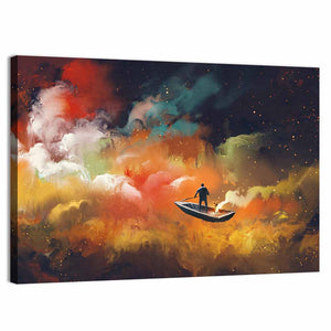 Man On A Boat Wall Art