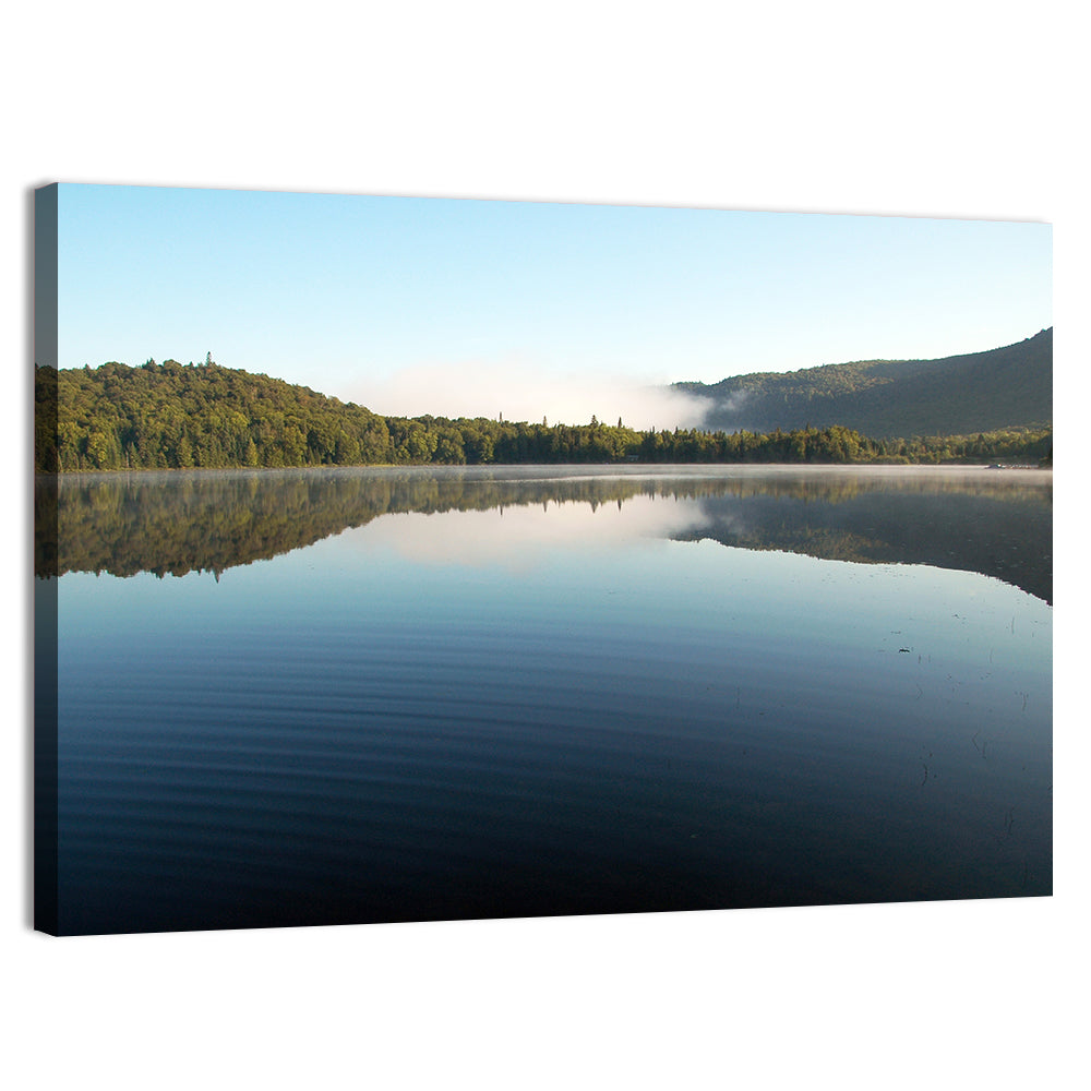 Lake Monroe Morning Reflection Wall Art, canvas print, landscape