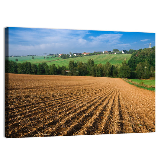 Kansas Wheat Cultivation Farm Wall Art