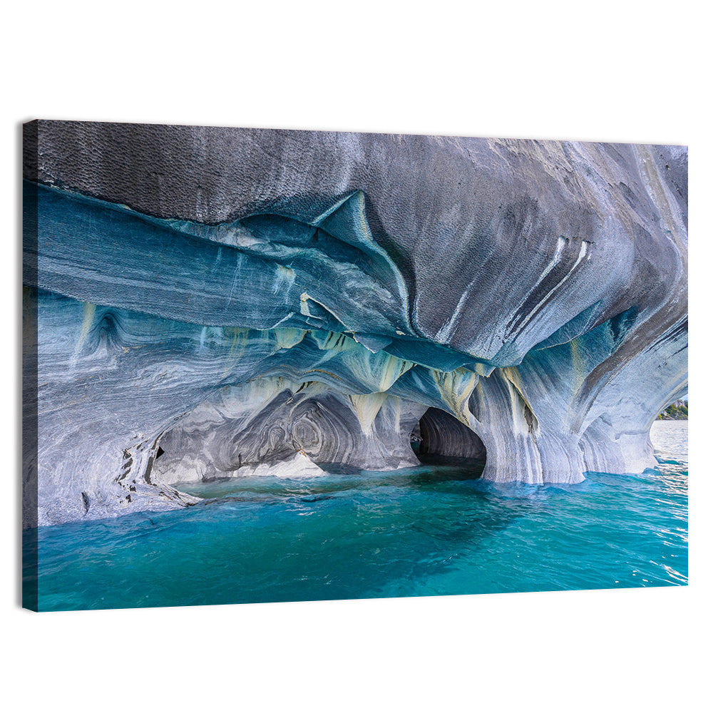 General Carrera Marble Caves Wall Art, canvas print, landscape