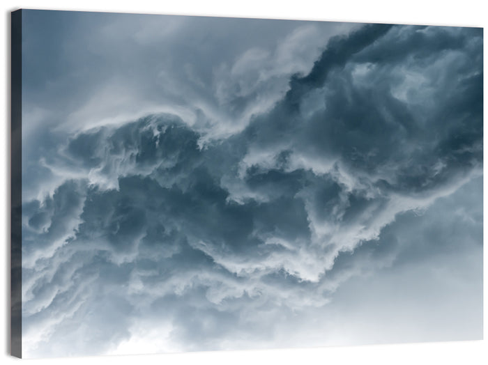 Turbulent Storm Cloud Abstract Wall Art as a canvas print