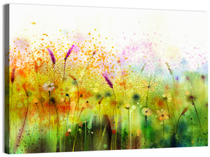Watercolor Cosmos Flowers Wall Art