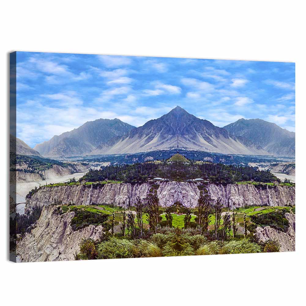 Karimabad Valley Reflection Wall Art