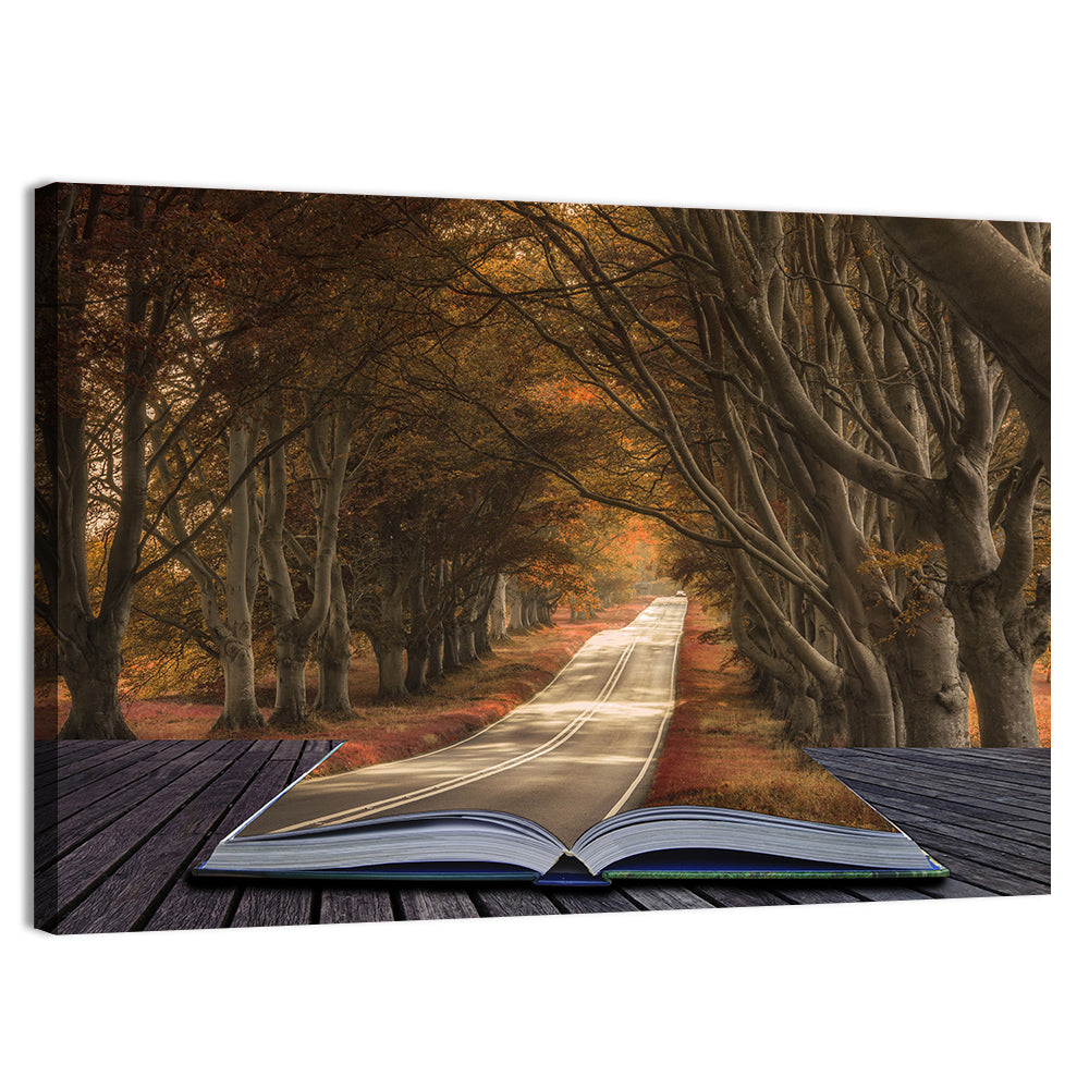 Surreal Book Pathway Wall Art