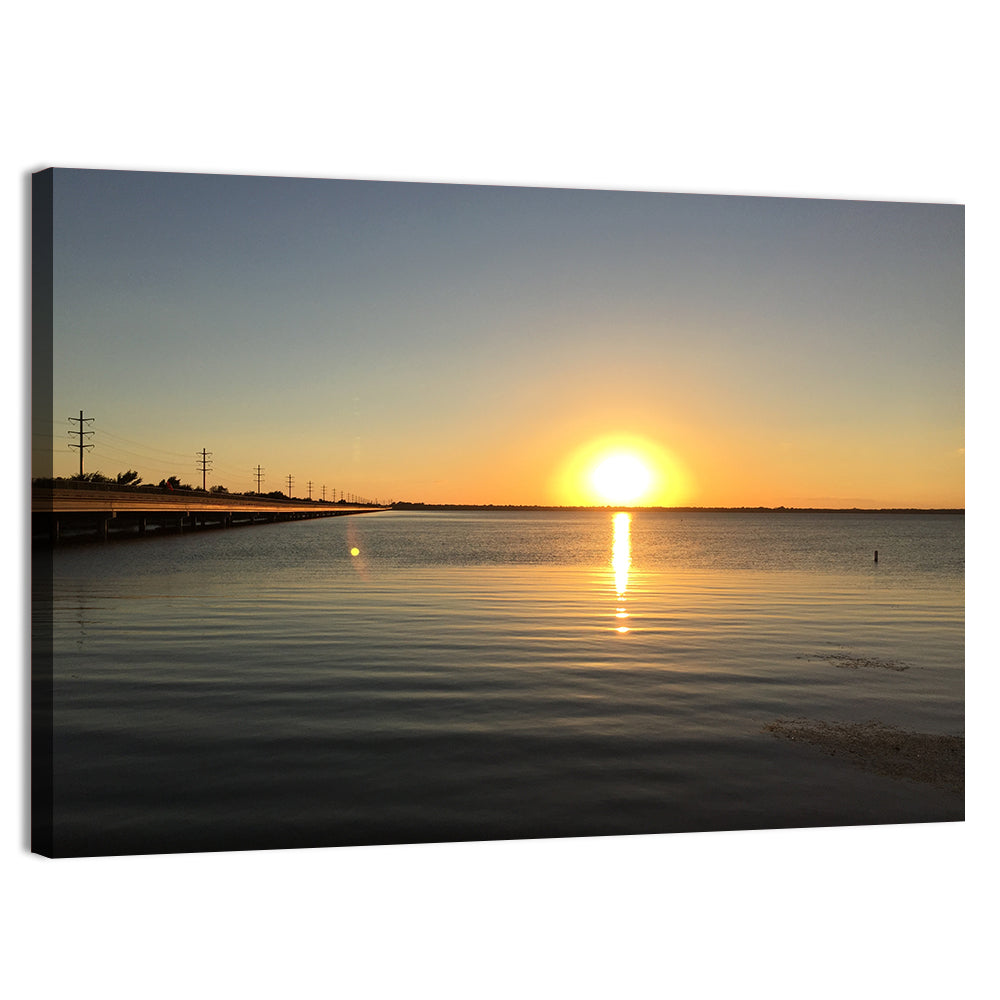Lake Ray Hubbard Sunset Reflection Wall Art
