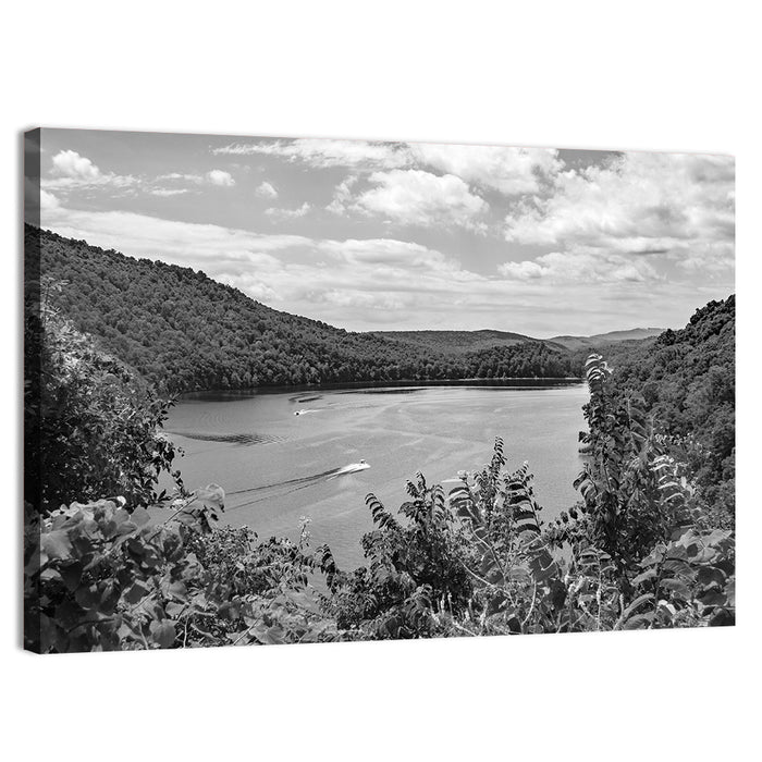 Lake Moomaw Wall Art as a canvas print